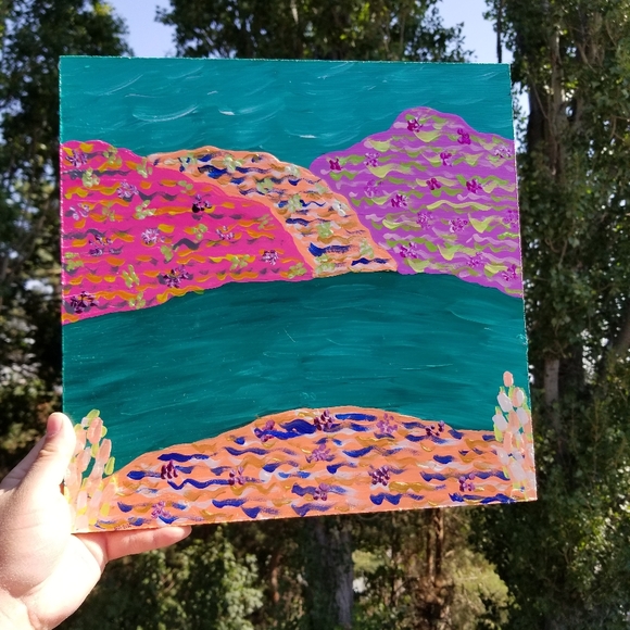 Snake River Landscape #1 REVERSIBLE Acrylic Painting